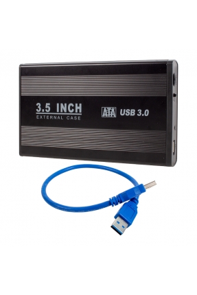 HYTECH HY-HDC33 HARİCİ 3.5 USB 3.0 SATA HARDDISK KUTUSU SİYAH