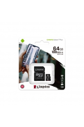 64GB MICRO SD CANVAS PLUS KINGSTON SDCS2/64GB