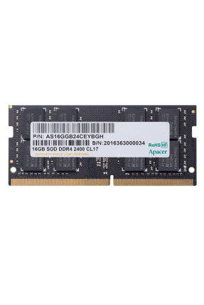 Apacer 16GB (1x16GB) 3200Mhz CL22 DDR4 Notebook SODIMM Ram (ES.16G21.GSH)